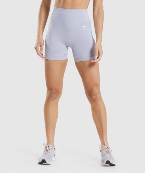 Women's Gymshark Vital Seamless 2.0 Shorts Light Blue | CA N3A057